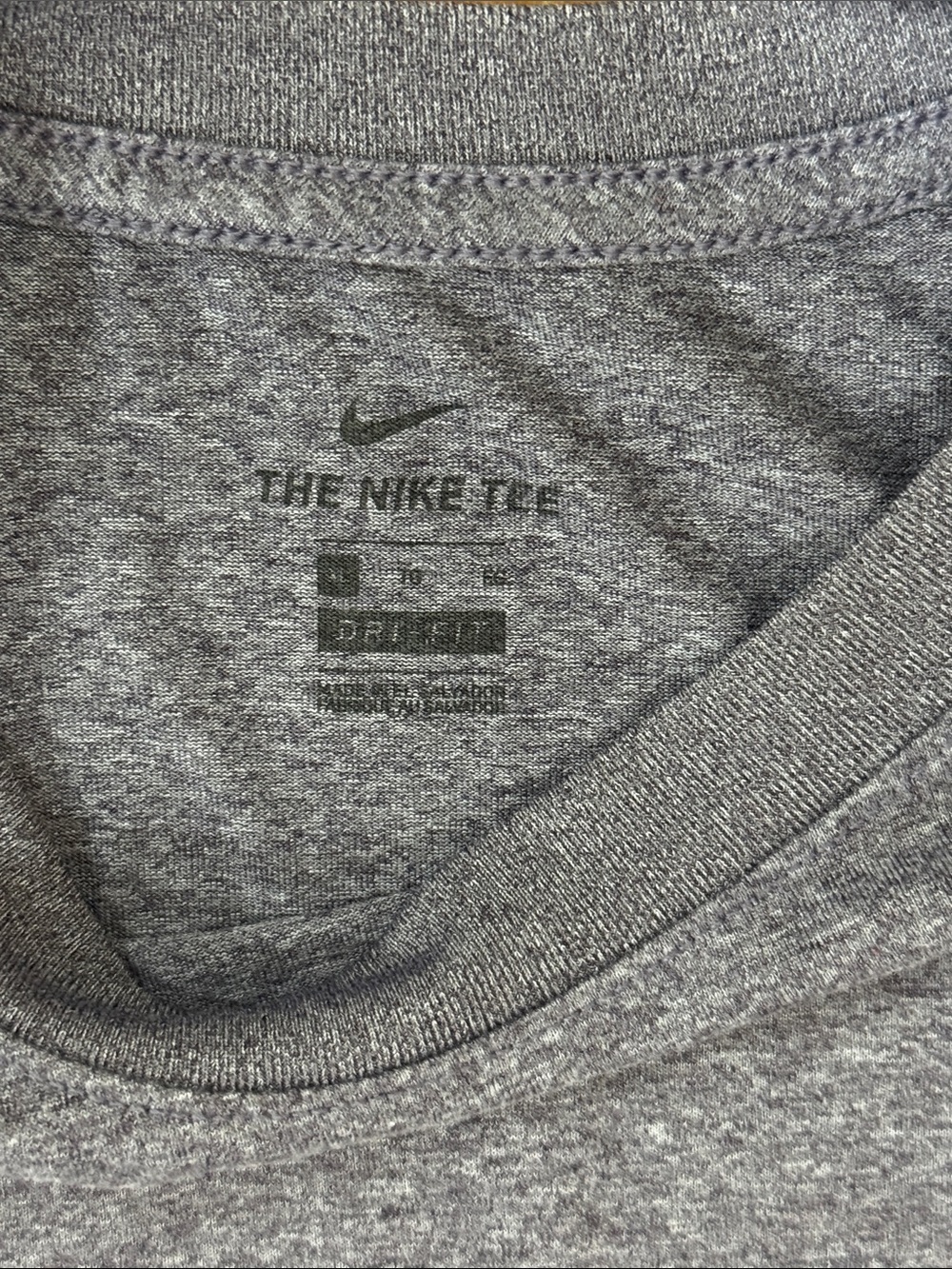 Nike Tee Dri-Fit Purple Activewear Workout T-shirt Size medium - Picture 2 of 7